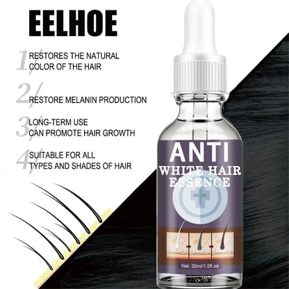 White Hair Remover – Restore Natural Hair Color in 7 Days, Gray Hair Treatment Solution