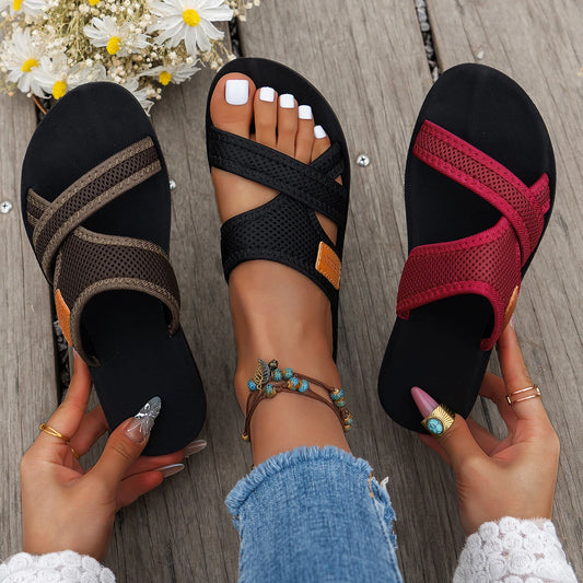 Women’s Fashion Sports Sandals – Mesh Breathable Flat Comfortable Indoor & Outdoor Versatile Summer Footwear