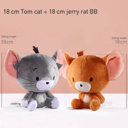 18cm Tuffy Doll — Original Tom & Jerry Plush Toy, Cute Tom Cat & Tefie Mouse Cartoon Pillow Doll