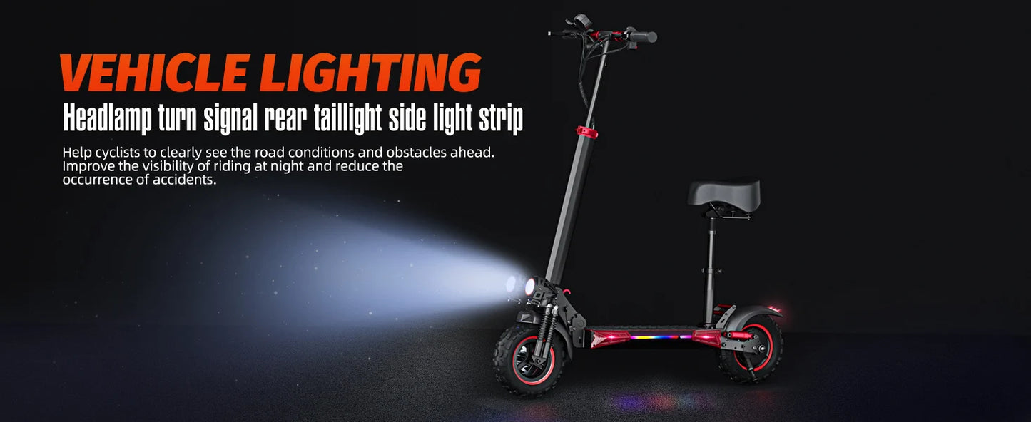 J11MAX Foldable Electric Scooter for Adults — 48V 1200W, 18Ah, 11" Off-Road Tires, Waterproof Smart E-Scooter