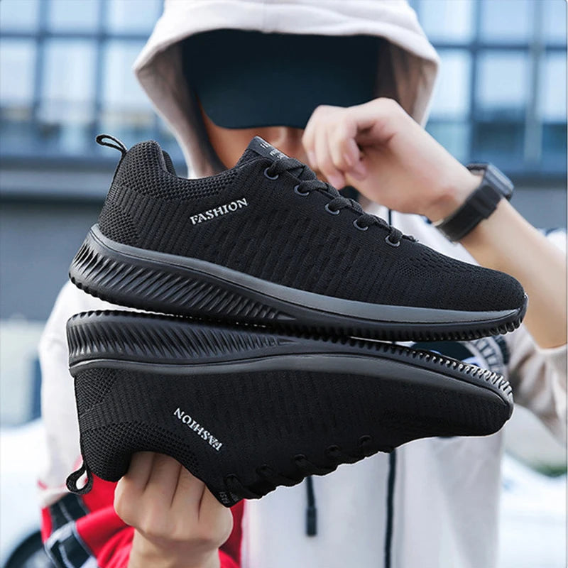 Men’s Fashion Knit Running & Walking Shoes | Breathable Athletic Sneakers | Lightweight Casual Gym Footwear