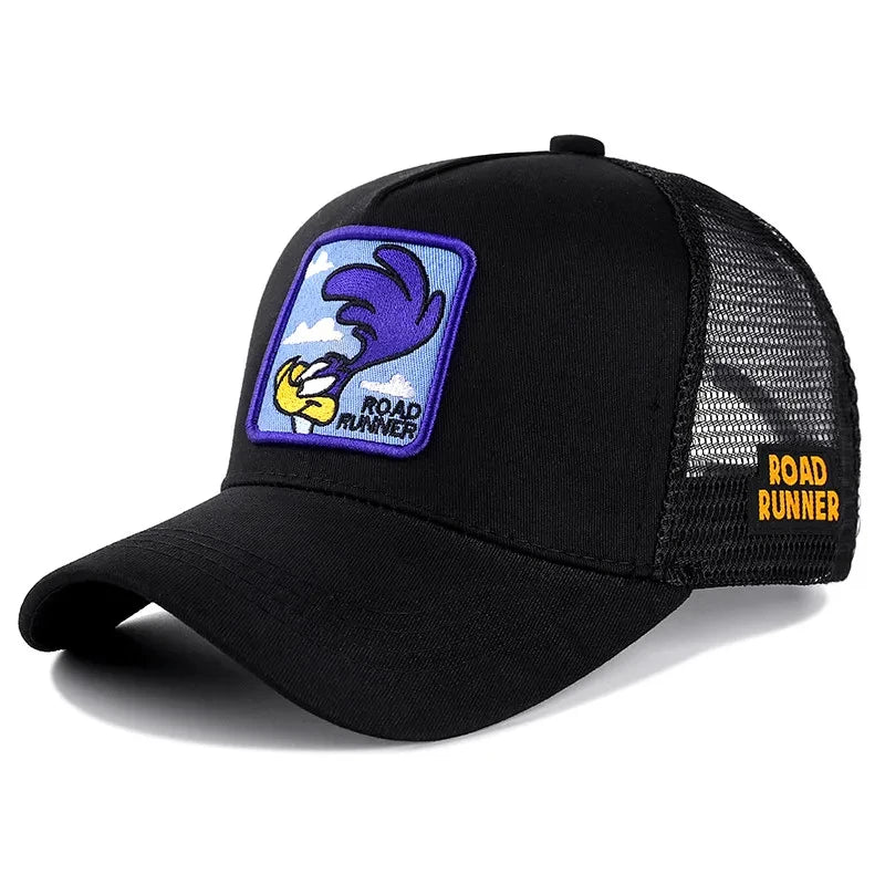 Anime Bunny TAZ DUCK Snapback Cap – Cotton Baseball Hat for Men & Women, Hip Hop Dad Mesh Trucker Cap