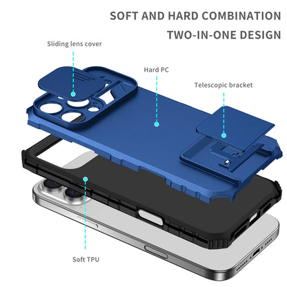 Slide Camera Protection Hard Case – Durable Plastic Phone Cover for iPhone 7 to 16 Series