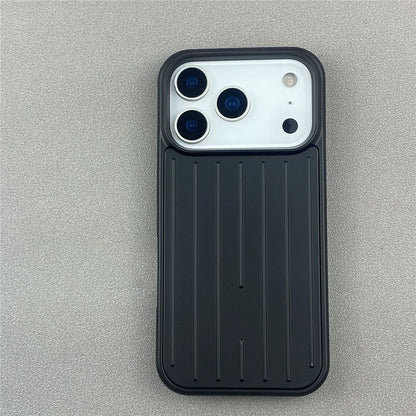 Luxury Striped Phone Case - Glossy Business Cover for iPhone 17, 16, 15, 14 & 13 Pro Max