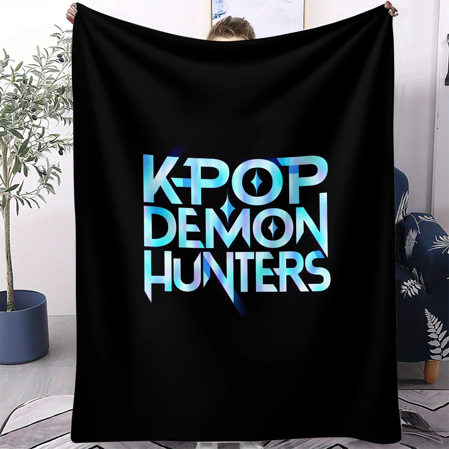 K-Pop Demon Hunters Flannel Blanket – 31 Styles Anime Throw for Home, Travel & Camping Fan Gift
