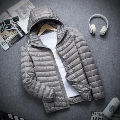 Men's Autumn & Winter Down Jacket – Fashion Hooded Slim Fit, Super Light & Warm Coat