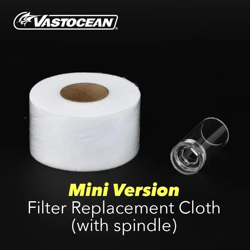 VASTOCEAN Mini Aquarium Filter Cloth Roll – Automatic Wet & Dry Separation Filter Paper Box for Fish Tank Filtration System