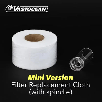VASTOCEAN Mini Aquarium Filter Cloth Roll – Automatic Wet & Dry Separation Filter Paper Box for Fish Tank Filtration System