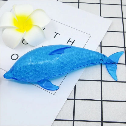 Squishy Shark & Dolphin Stress Balls – Sea Animal Squeeze Toy for Kids & Adults