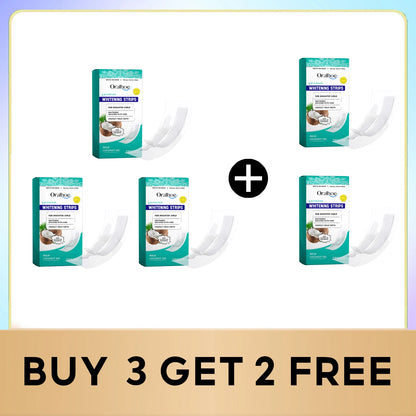 Teeth Whitening Strips - Tooth Stain Removal, Whitening Care, and Fresh Breath Oral Hygiene Treatment