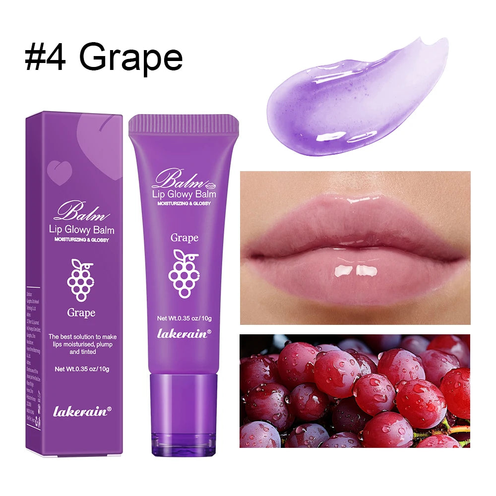 Moisturizing Lip Glow Balm - Hydrating Liquid Lip Gel Mask for Smooth Plump Lips, Dead Skin Removal & Lip Line Care 10g