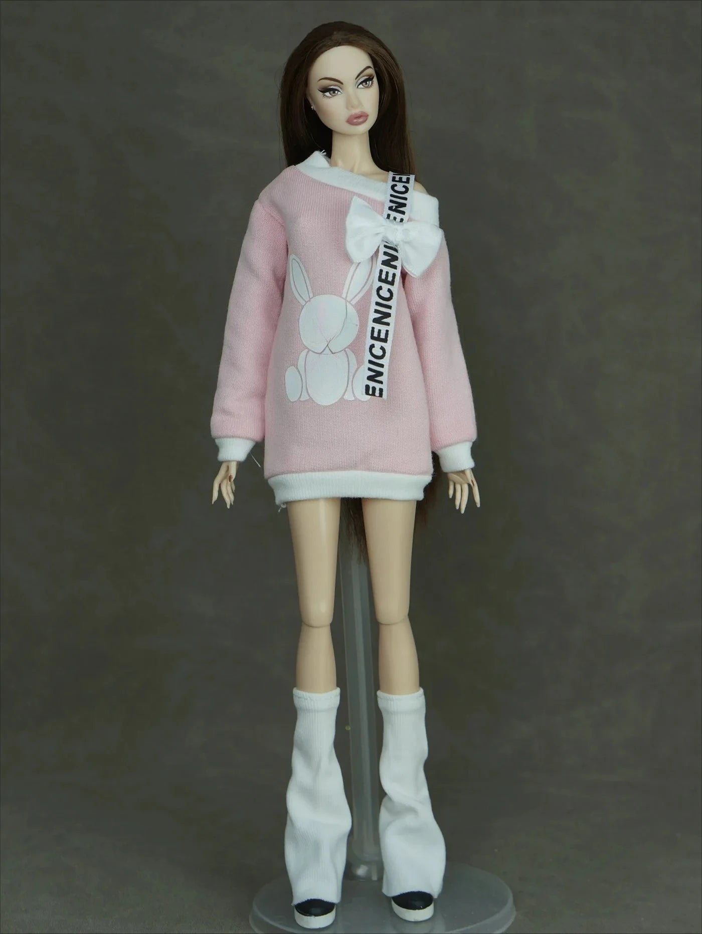 30cm Doll Clothes Set – Long Sleeve Shirt & Foot Covers for 1/6 OB/ST/FR/BB Dolls