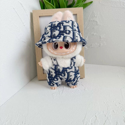 17cm Mini Plush Doll Clothes Outfit – V1 V2 V3 Labubu Strap Skirt Accessories for Kids Gifts