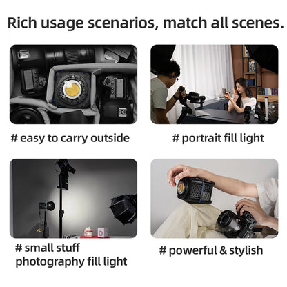 Yongnuo YN150 150W Portable LED Video Light - 2700–6500K COB Handheld Photography Fill Light for YN150Li/YN150S
