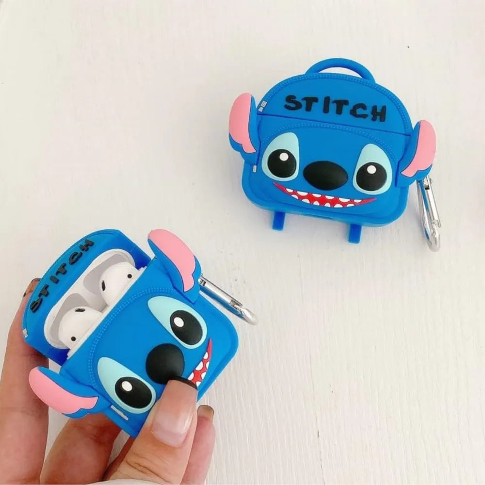Backpack Stitch Silicone Case for AirPods 1/2/3/4 & Pro/Pro 2 — Cute Protective Earphone Cover