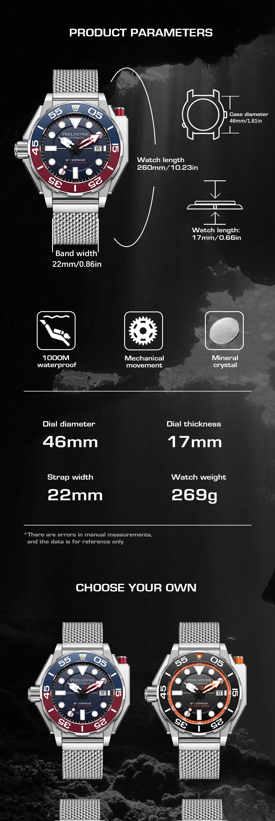 FeelNever Luxury Automatic Watch for Men – Fashion Business & Military Mechanical Waterproof Wristwatch