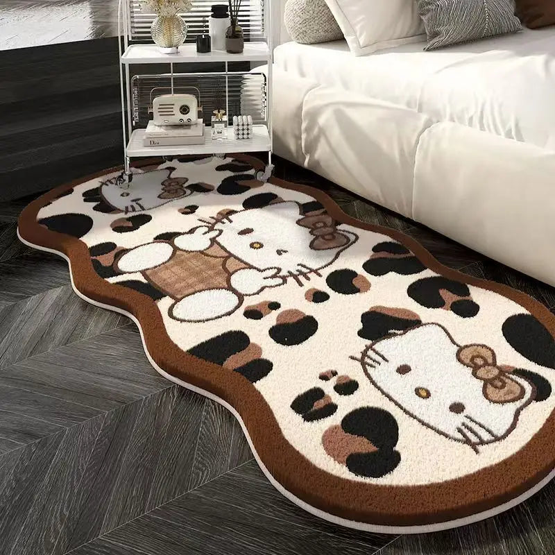 Miniso Sanrio Hello Kitty Non-Slip Bedroom Window Carpet – Stain-Resistant Mat for Living Room, Sofa & Cloakroom