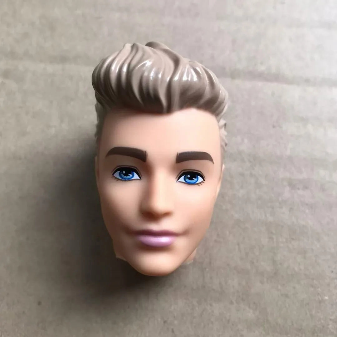 1/6 Male Doll Heads – DIY Ken Doll Parts for Beige Skin Dolls Accessories