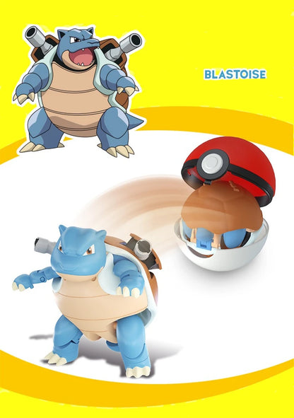 Pokemon Action Figures Set – Pikachu, Gengar, Dragonite, Snorlax & Pokeball Toys