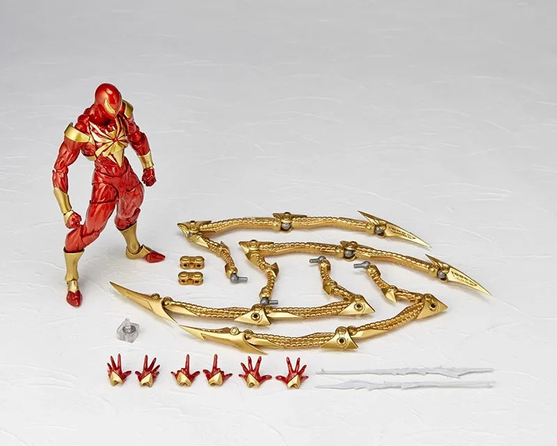 Amazing Yamaguchi Kaiyodo Iron Spider-Man Figure — Animation Collectible Action Model Toy, Birthday Gift