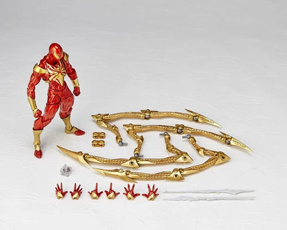 Amazing Yamaguchi Kaiyodo Iron Spider-Man Figure — Animation Collectible Action Model Toy, Birthday Gift