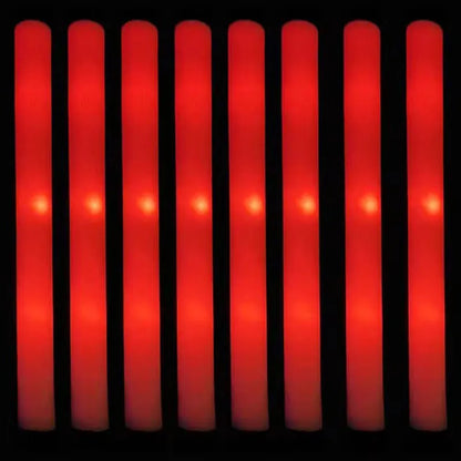 30Pcs Foam Glow Sticks – Colorful LED Flashing Glow Sticks with 3 Modes for Parties, Weddings & Concerts