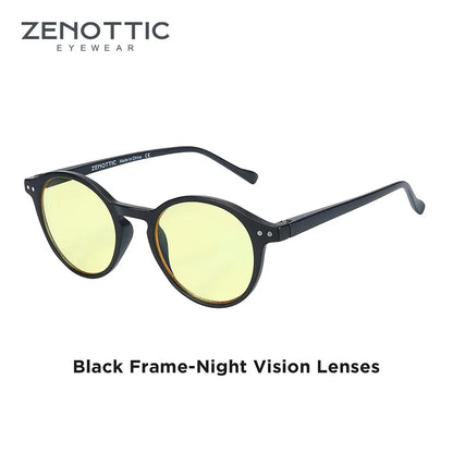 ZENOTTIC Retro Circular Polarized Sunglasses (S Size) – Vintage Small Round UV400 Goggles for Men & Women