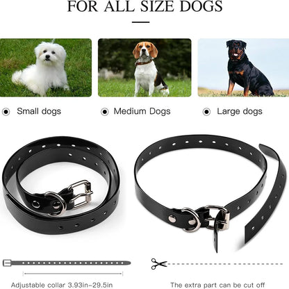 Rechargeable Electric Dog Training Collar with Detachable Anti-Bark Control, Vibration Training & Clicker for All Dog Breeds