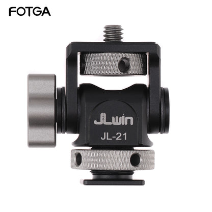 FOTGA Cold Shoe Monitor Mount Bracket – Universal QR Plate for DSLR/SLR Camera, Monitor, and Speedlite, 3KG Payload