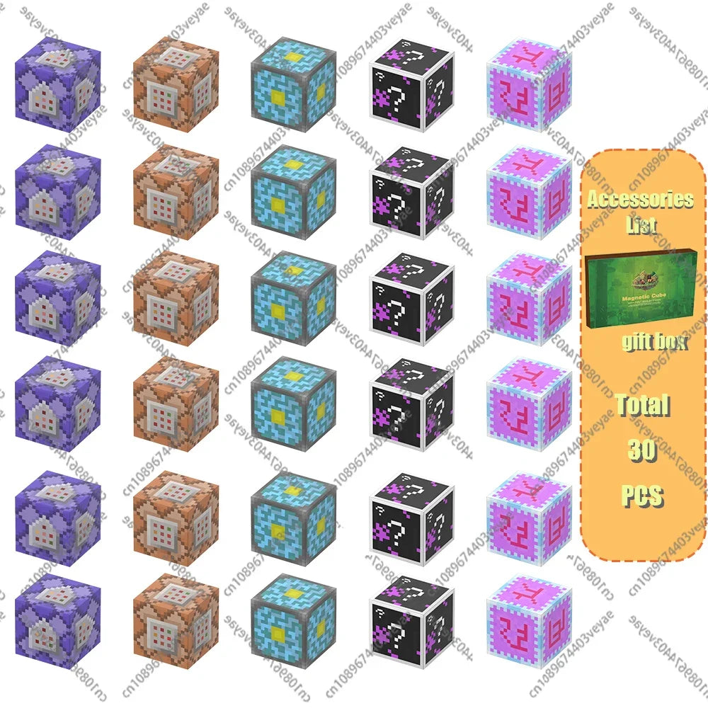 Magnetic Building Blocks Cube Set – STEM DIY Toy for Kids 3+, Boys & Girls, Sensory Model Gift