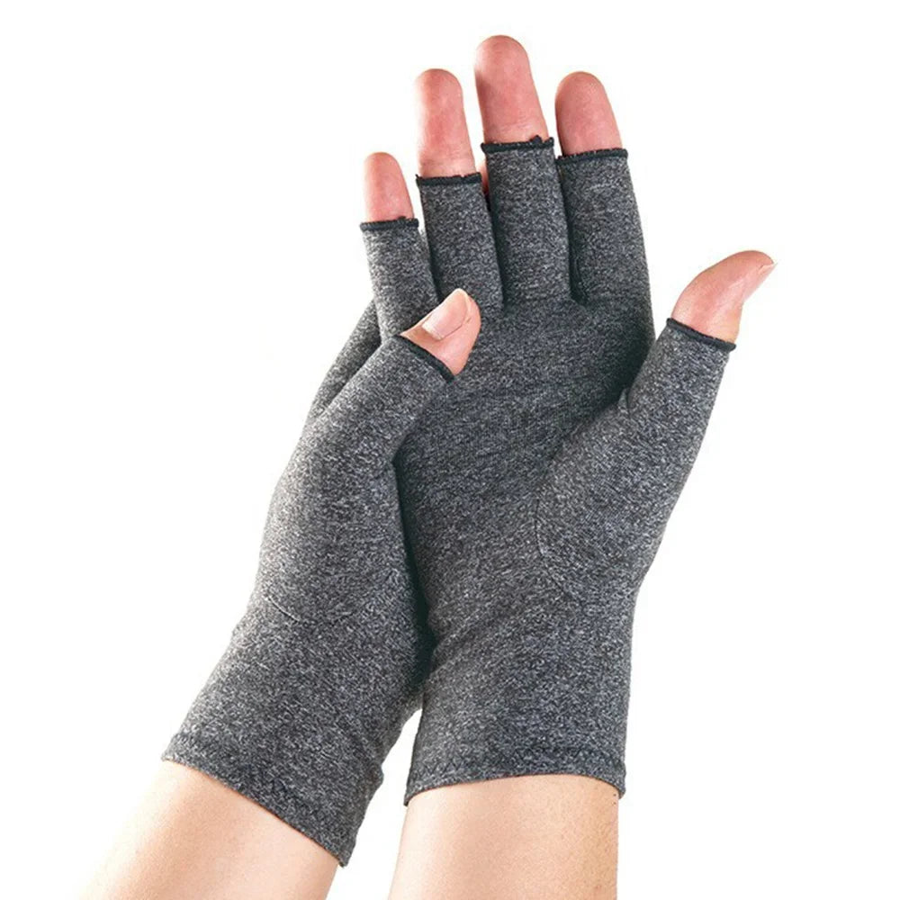 Compression Arthritis Gloves – Wrist Support Therapy, Joint Pain Relief, Half-Finger Gloves for Cycling & Daily Use