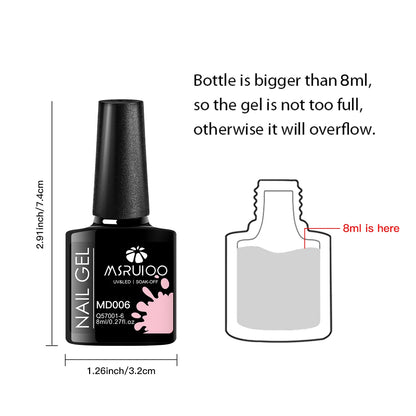 7pc Nail Gel Polish Set – DIY Nail Art Design, Soak Off UV Gel, Long-Lasting Manicure & Painting Gel Vernis Kits for Decoration