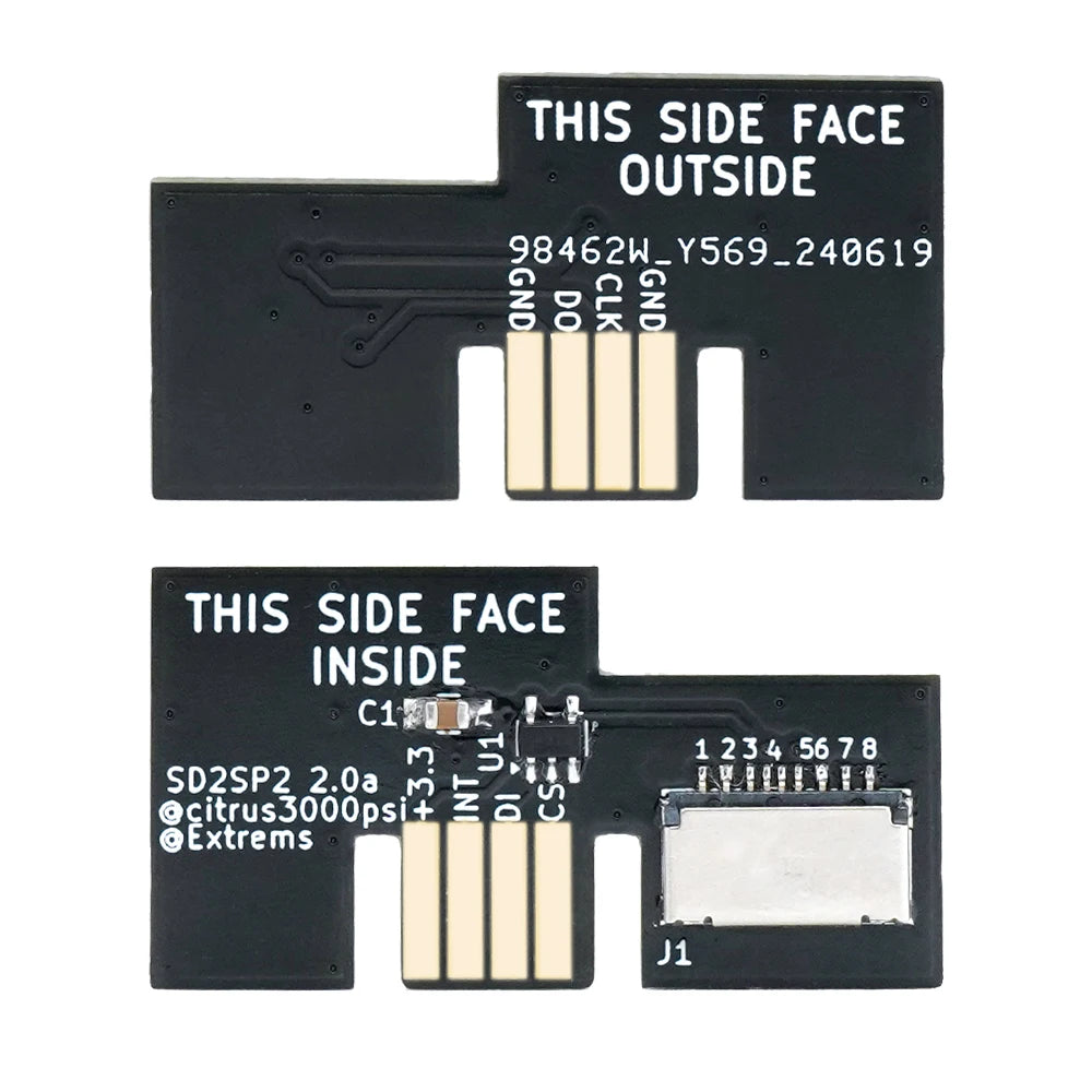 SD2SP2 V2.0 TF Card Adapter – GameCube Serial Port 2 SD Loader, Smooth Playback, Low CPU Usage