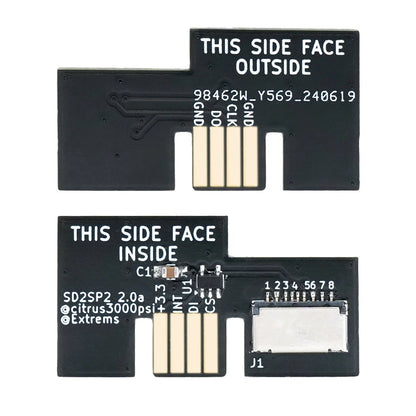 SD2SP2 V2.0 TF Card Adapter – GameCube Serial Port 2 SD Loader, Smooth Playback, Low CPU Usage
