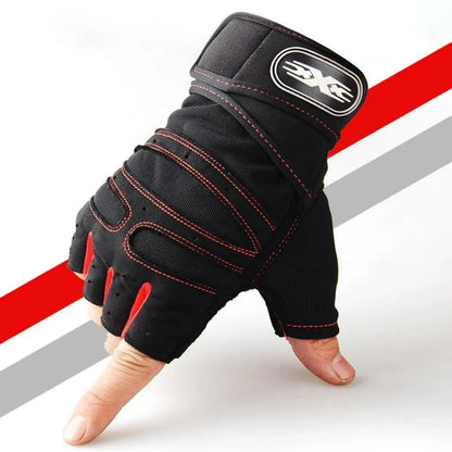 Gym Gloves - Shockproof Weightlifting & Fitness Gloves with Wrist Support for Men and Women
