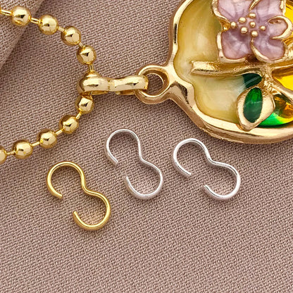18K Copper-Plated Jewelry Clasps - 10/20pcs Thick Open Buckles for DIY Bracelet Making Accessories