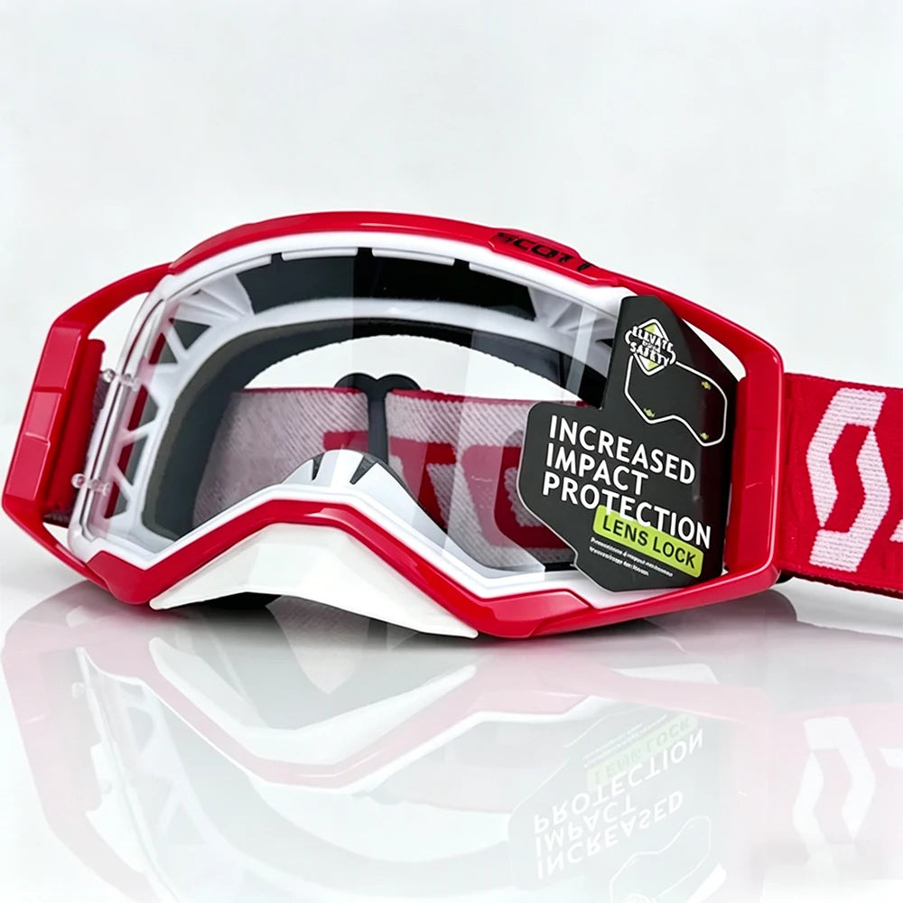 Windproof Motorcycle Goggles with HD Lenses – Off-Road Motocross & Cycling Safety Glasses for Men