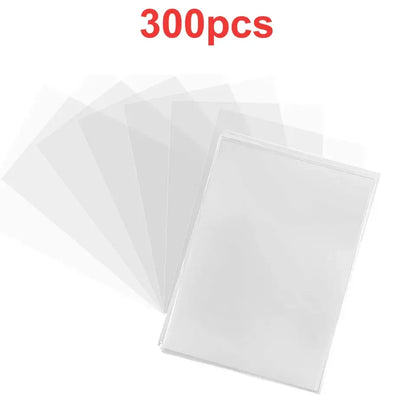 100/300-Piece Trading Card Sleeves - 66 × 91mm Clear Protective Card Holders for Italian Brainrot Collectible Cards