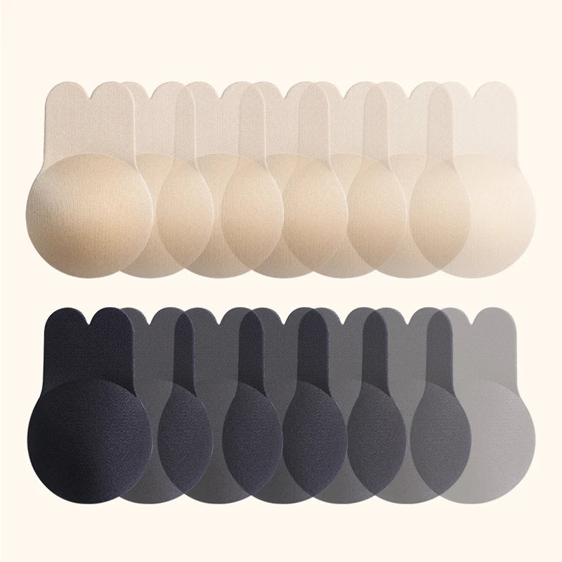 Women’s Push-Up Adhesive Bra – Strapless Silicone Bra, Reusable Breast Lift Tape & Nipple Covers