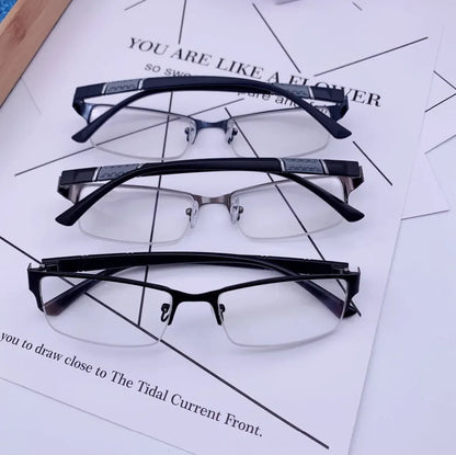 New Half Metal Frame Nearsighted Glasses Unisex Prescription Myopia 0 -0.5 -1 -1.5 -2 -2.5 -3 -4 -5 -6 Unisex óculos de leitura