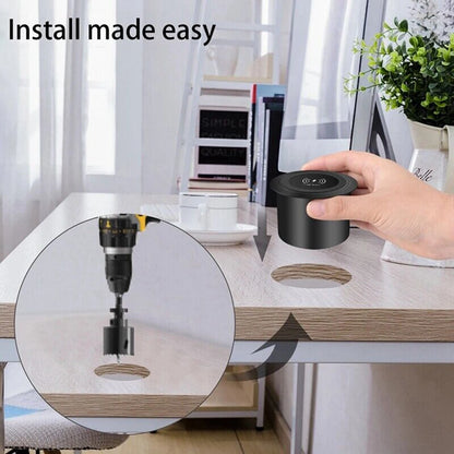 30W Wireless Desktop Charger – Fast Wireless Charging for iPhone, Samsung, Huawei, Xiaomi | Dual USB Phone Charging Station