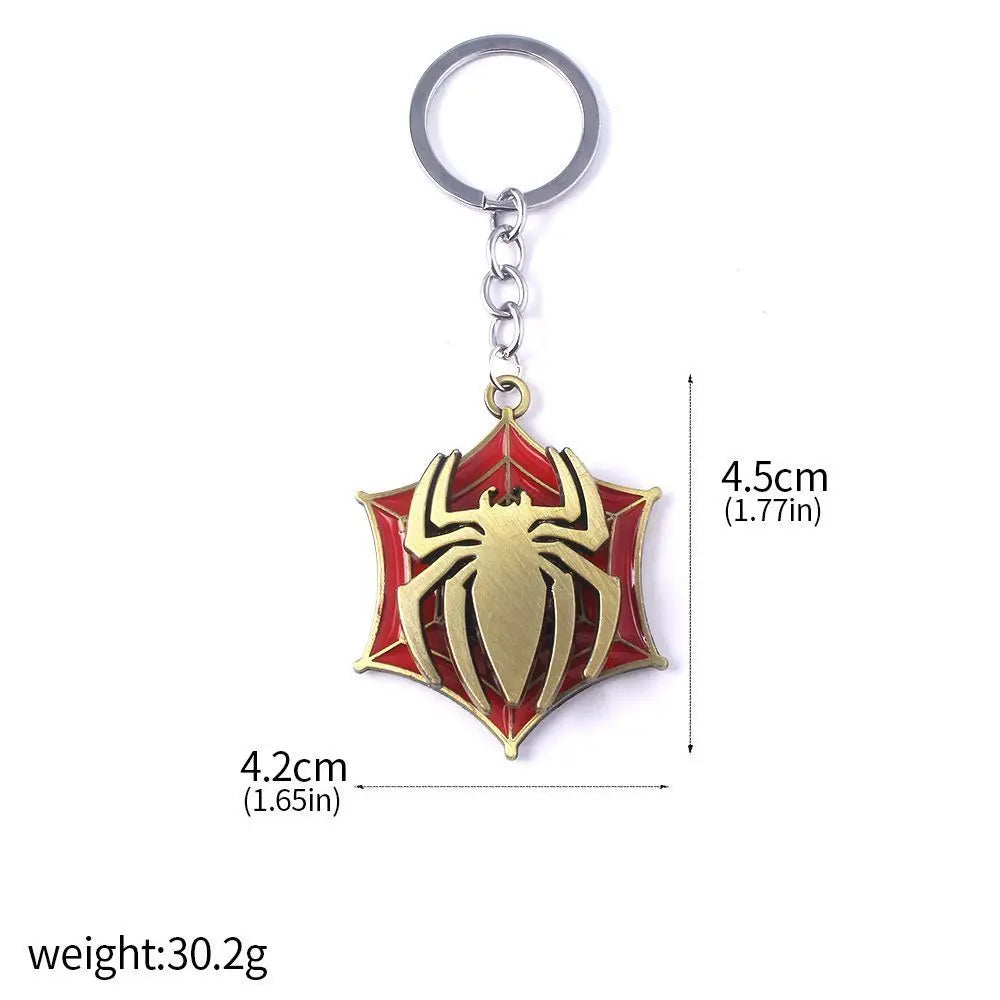 Rotatable Spider Blade Keychain - Creative Cosplay Backpack Charm for Men & Women