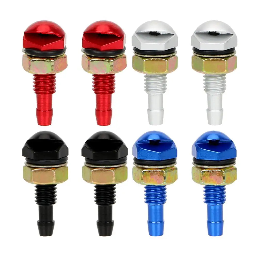 2Pcs Fan-Shaped Car Cleaning Washer Bonnet: Universal Front Windshield Water Sprayer Wiper Jet Nozzle
