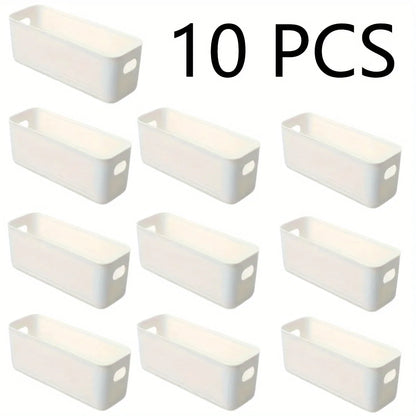 10pcs Desktop Storage Box Set - Large Capacity Organizer for Underwear, Accessories & Household Sundries