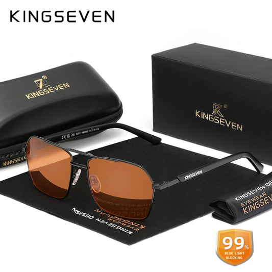 KINGSEVEN Blue Light Filter Glasses — Transparent Anti-Blue Ray Eyewear for Men & Women, Computer & Fashion Eyeglasses