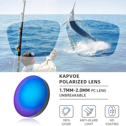 KAPVOE Polarized Sunglasses – Men & Women Fishing, Hiking, Driving, Cycling, and Sports Eyewear