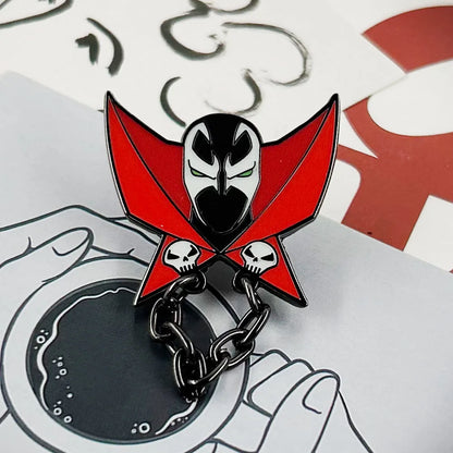 Spawn Al Simmons Badge - Dark Hero Fantasy Comic Collectible Jewelry