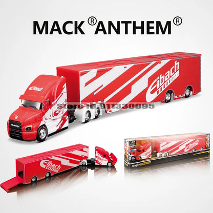 Maisto 1:64 Mack Anthem & LoneStar Trailer Model — Alloy Diecast Transport Simulation Car Collection