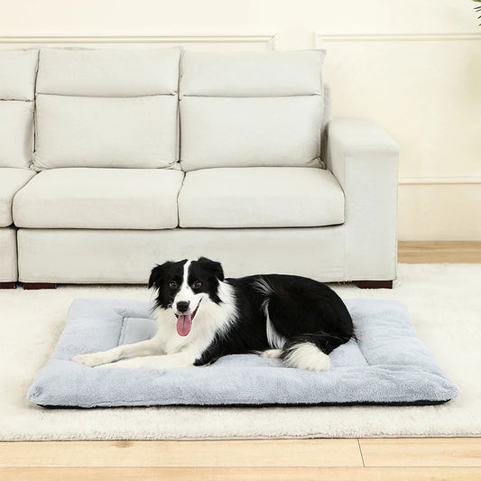 Soft Long Plush Dog & Cat Bed – Cozy Pet House Cushion Basket Sleeping Sofa