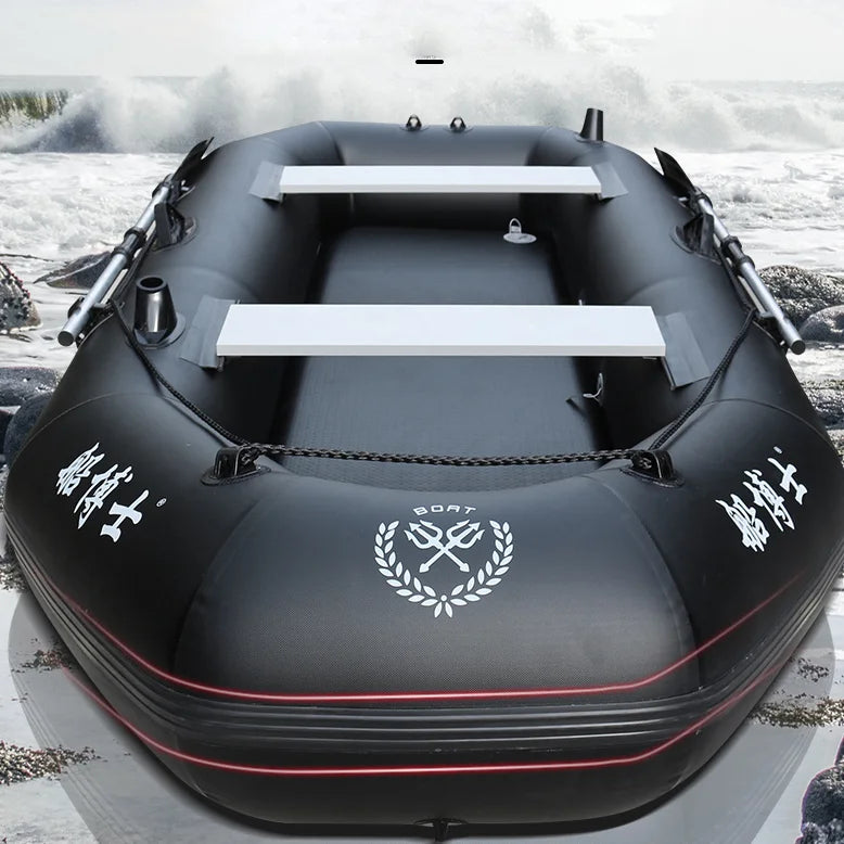 Professional Inflatable Dinghy Raft – Tear-Resistant Foldable Rowing Boat for Adults, Kayak, Canoe & Fishing